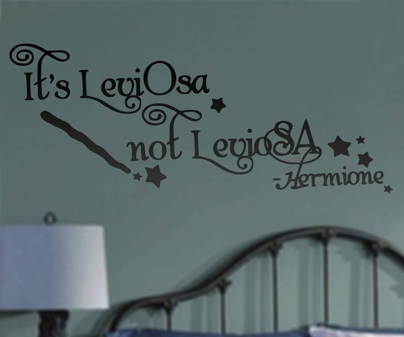 Harry Potter Inspired LevioSA Spell Hogwarts Quote Vinyl Wall Decal