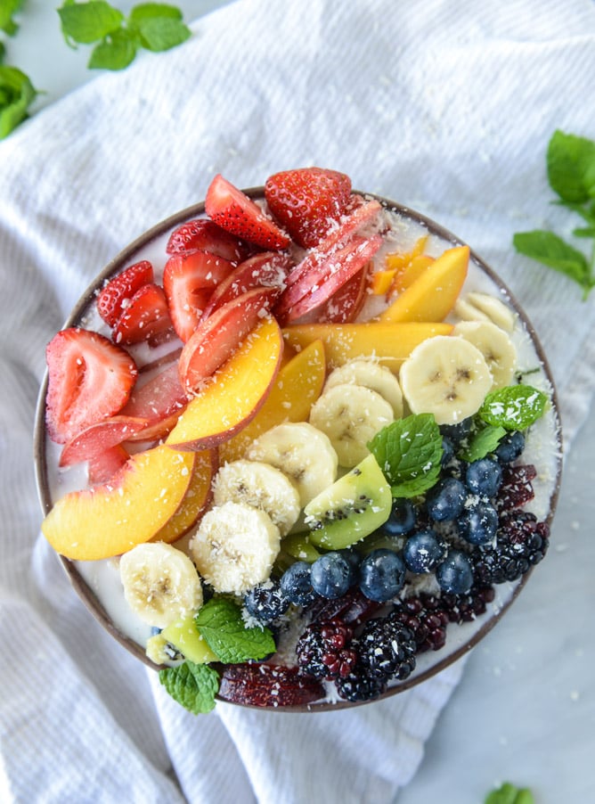 Rainbow Coconut Smoothie Bowl