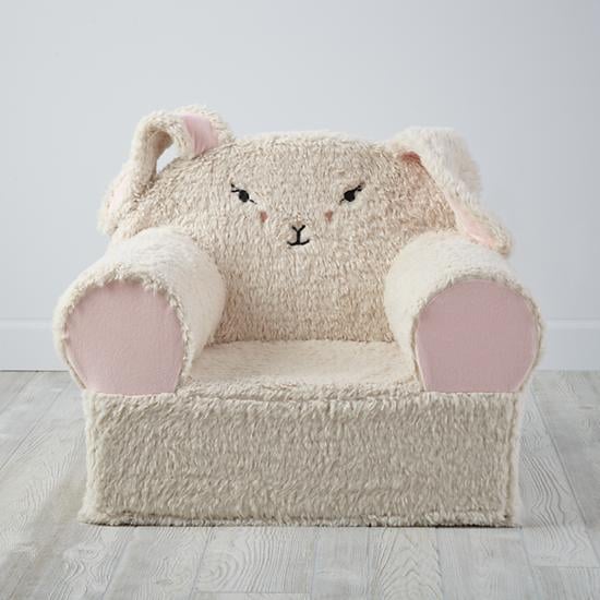 Furry Animal Bunny Nod Chair Cover