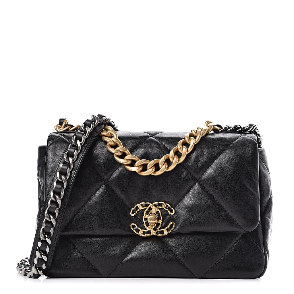 Chanel Lambskin Quilted Medium Chanel 19 Flap