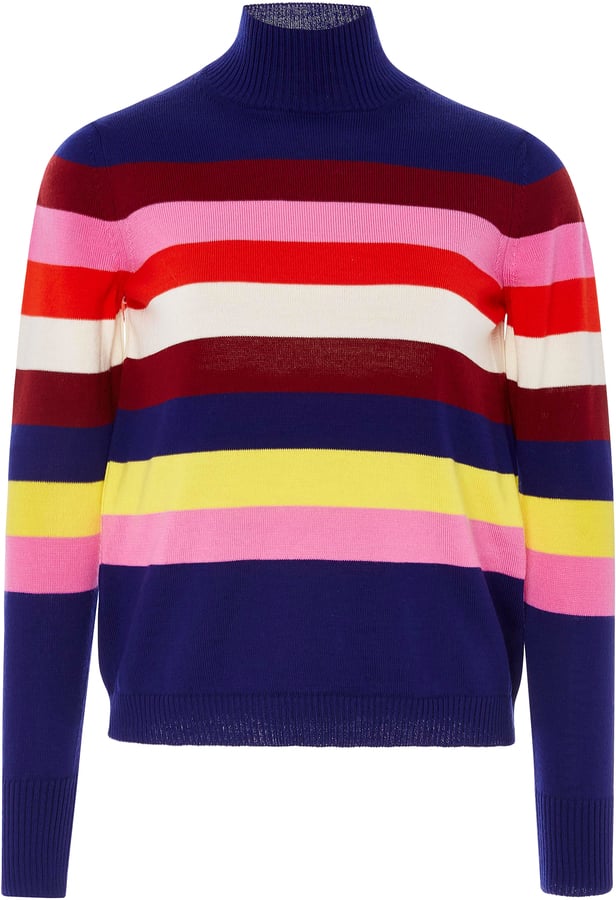 Delpozo Striped Mohair-Blend Sweater