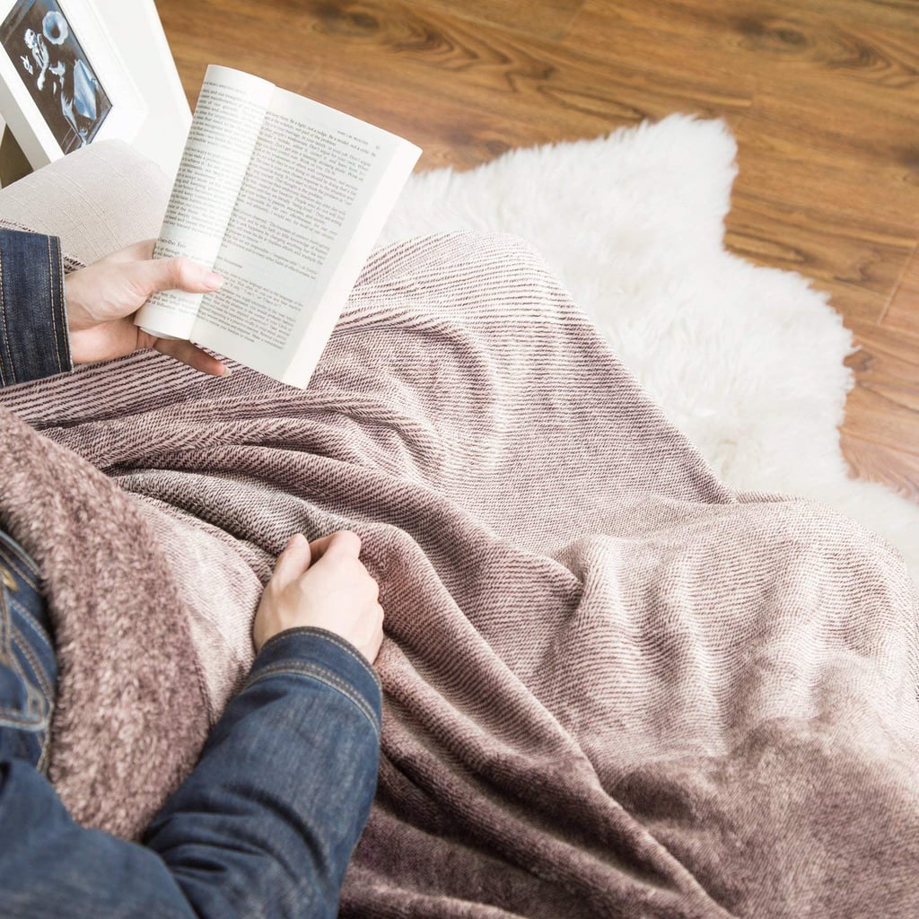 Bedsure Flannel Fleece Luxury Blanket in Gradient Brown ($18)
