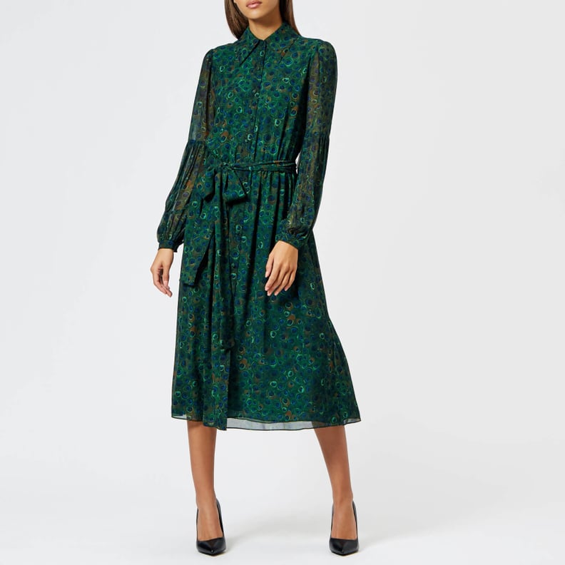 Kate Middleton Michael Kors Peacock Dress POPSUGAR Fashion