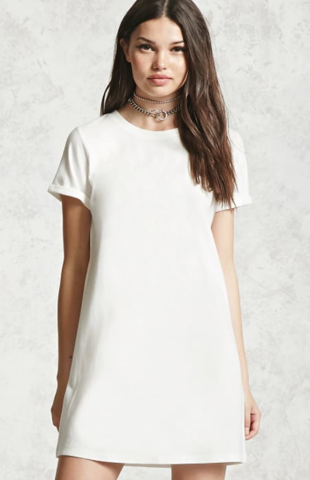Forever 21 Cuffed Sleeve T-Shirt Dress