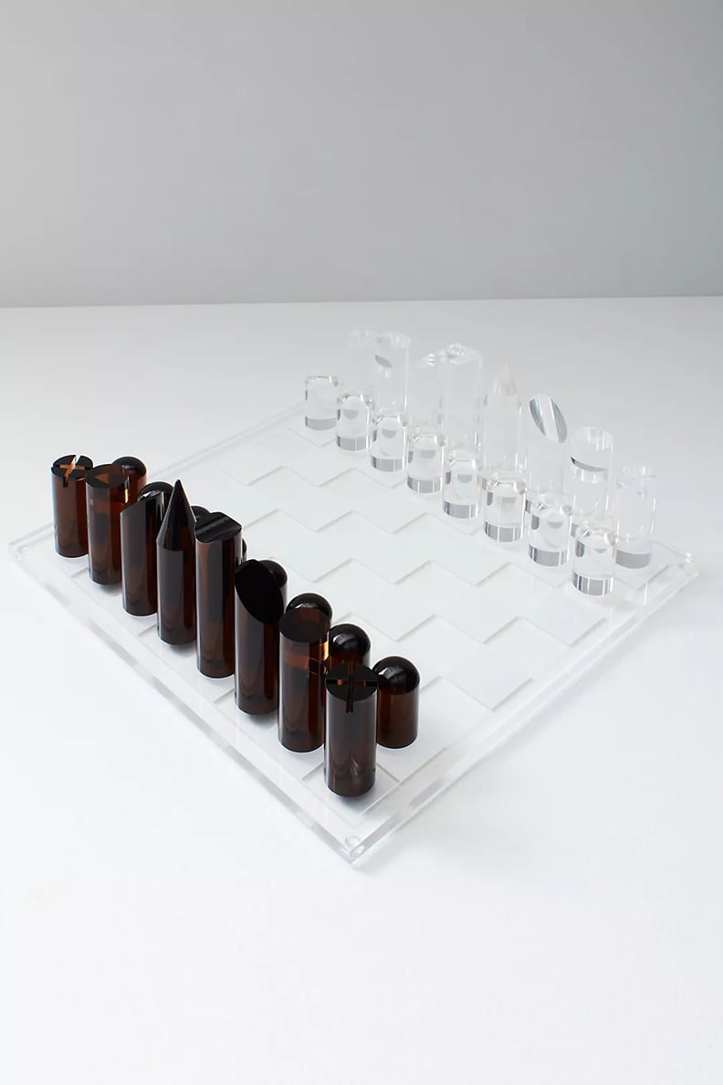 A Luxurious Gift: Sunnylife Lucite Chess + Checkers Set