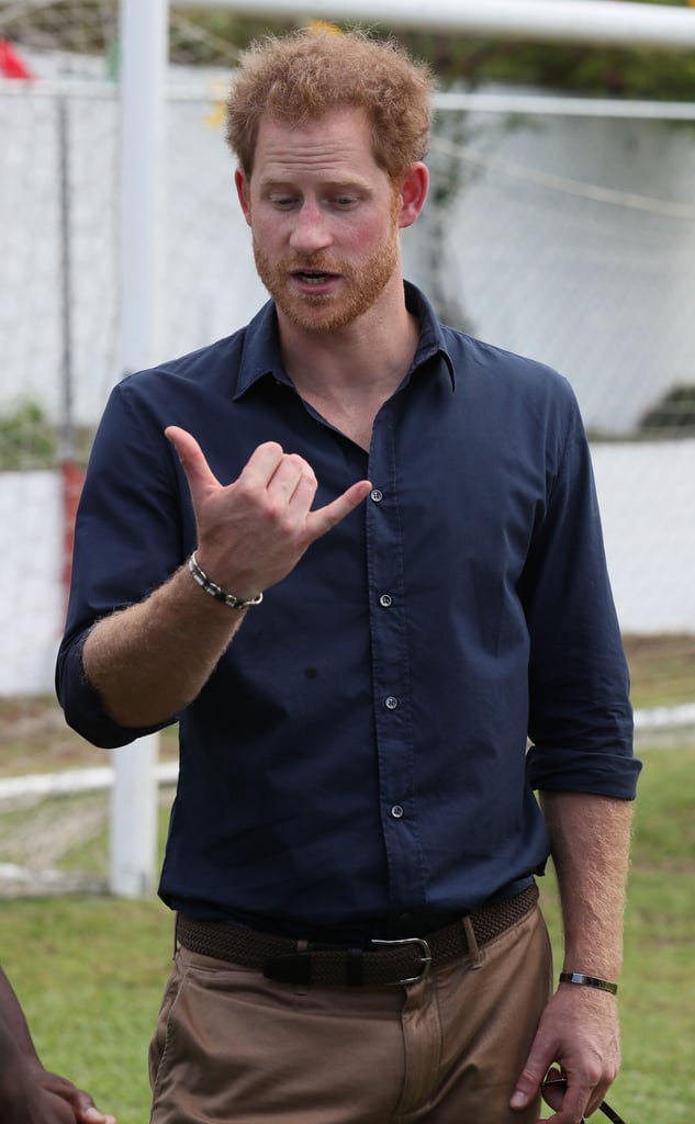 Prince Harry Playing Cricket With Kids in the Caribbean 2016