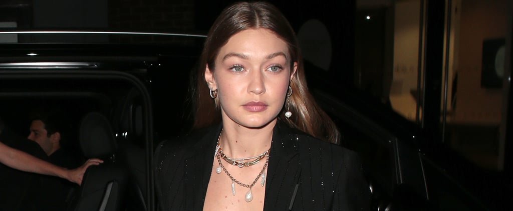 Gigi Hadid Found a Sexy New Way to Style a Tailored Suit, Thanks to This Sheer Bra