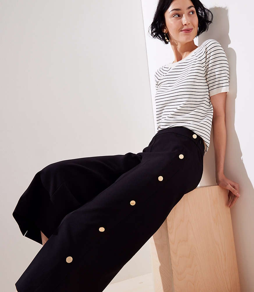 Loft Cropped Wide Leg Sailor Pant