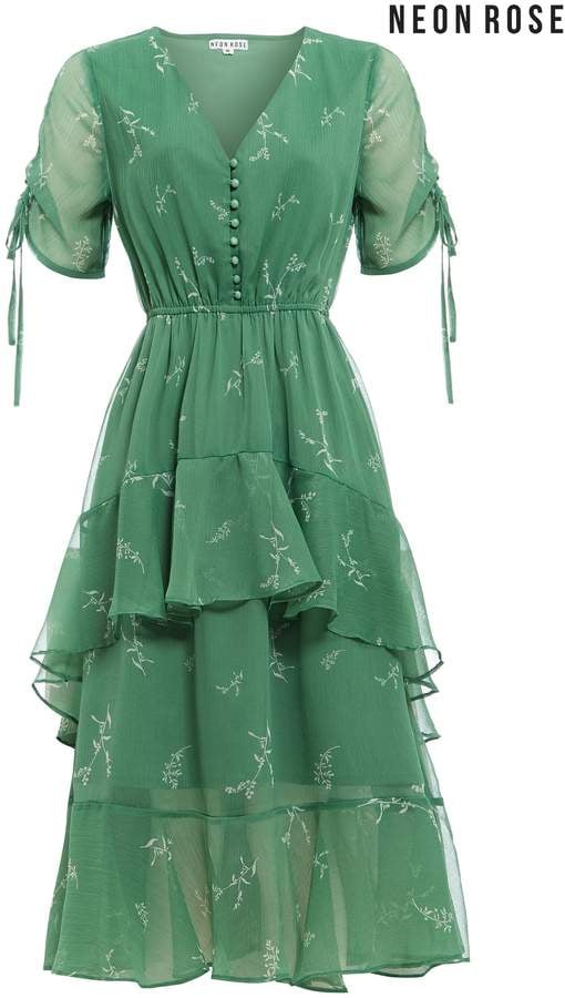 Rose green dress new arrivals