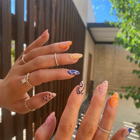 Kylie Jenner's Mismatched Nail-Art Manicure