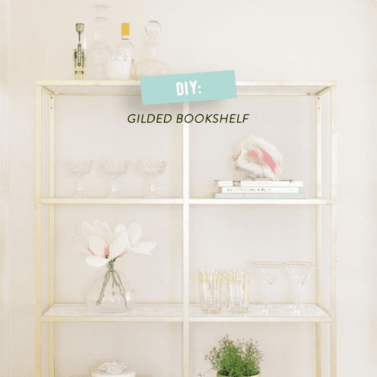 Ikea Hack: Gold and Marble Shelves
