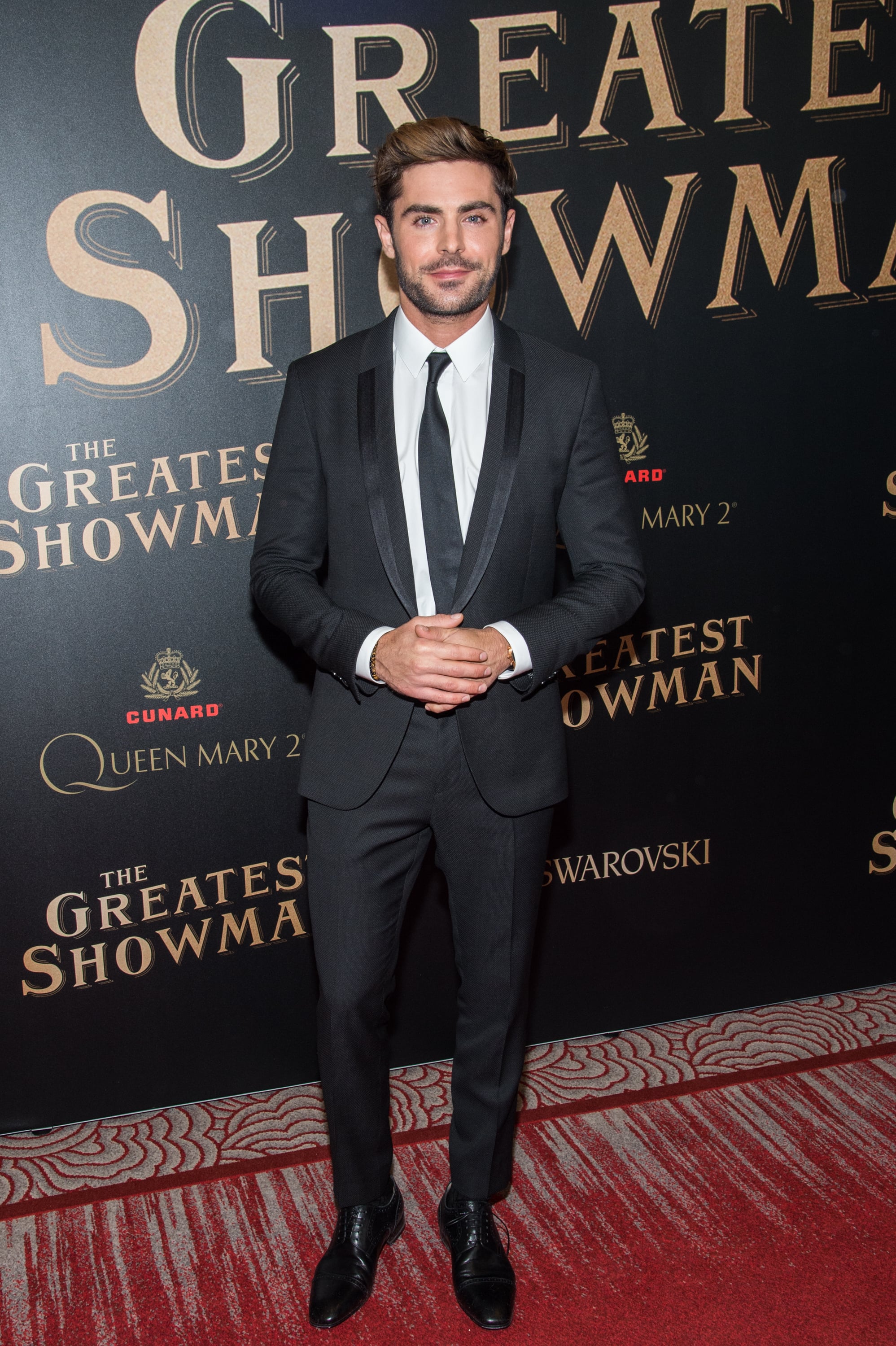 Pictured Zac Efron Hugh Jackman And Zac Efron Bring Their Bromance To The Premiere Of The Greatest Showman Popsugar Celebrity Photo 9