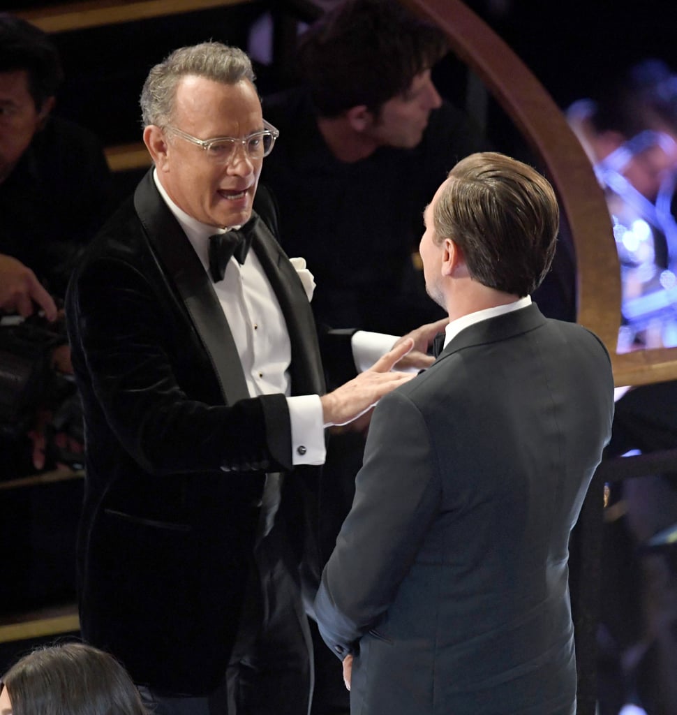 Tom Hanks and Leonardo DiCaprio at the 2020 Oscars