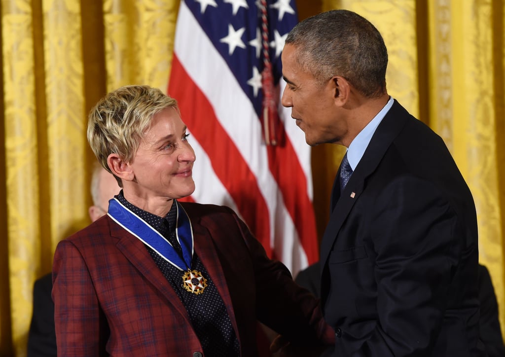 Ellen DeGeneres Presidential Medal of Freedom Ceremony 2016
