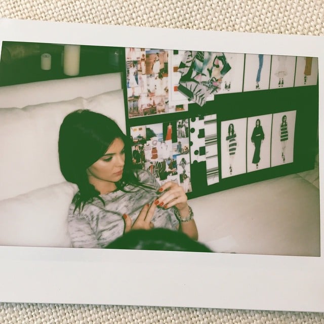 Kendall also accessorized her outfit with a chunky silver watch.