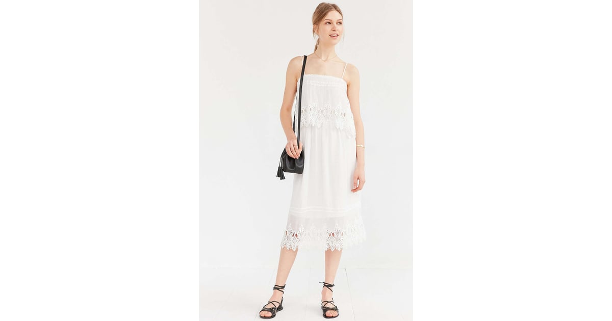 moon river lace midi dress