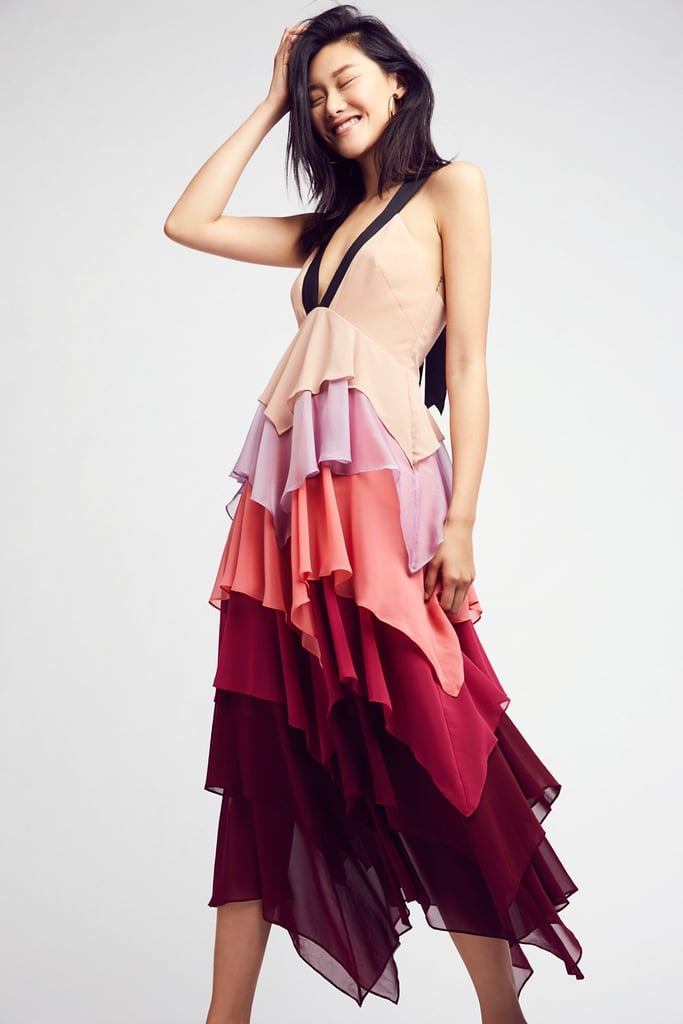 You won't be able to resist twirling in this tiered Free People Beverly Color Block Maxi Dress ($300).