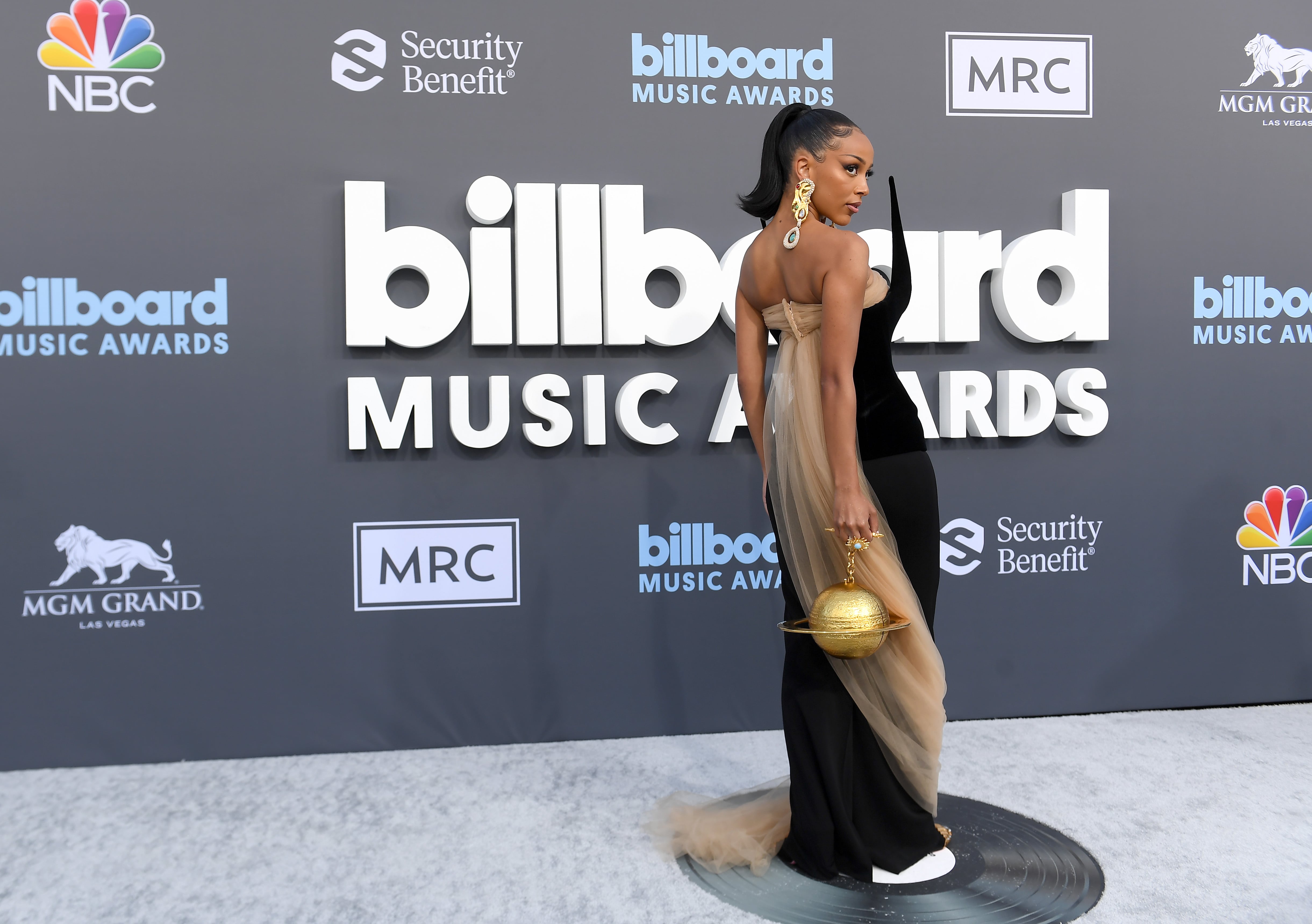 Doja Cat's Schiaparelli Dress and Gold Nipple Pasties | PS Fashion