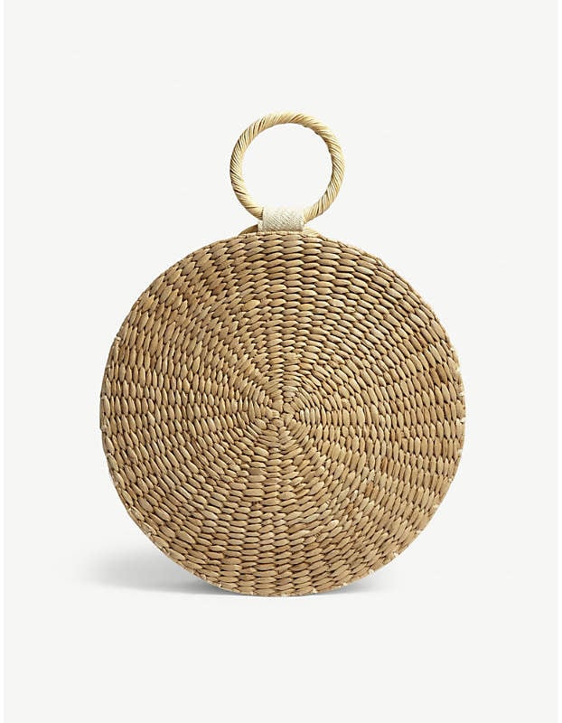 Circular Wicker Tote