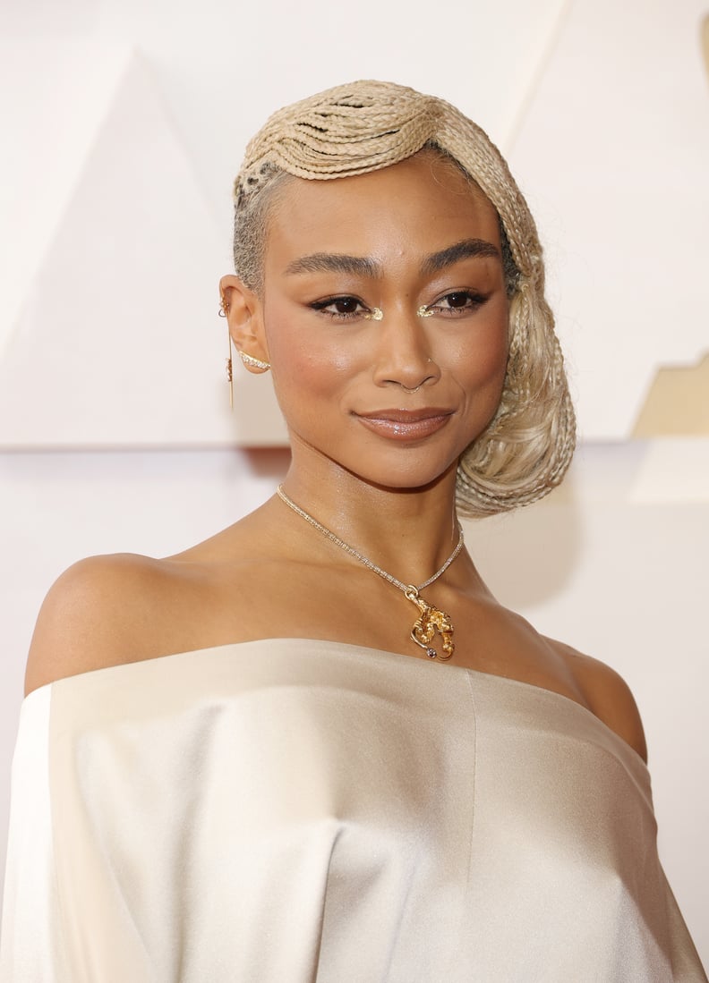 HOLLYWOOD, CALIFORNIA - MARCH 27: Tati Gabrielle attends the 94th Annual Academy Awards at Hollywood and Highland on March 27, 2022 in Hollywood, California. (Photo by Mike Coppola/Getty Images)