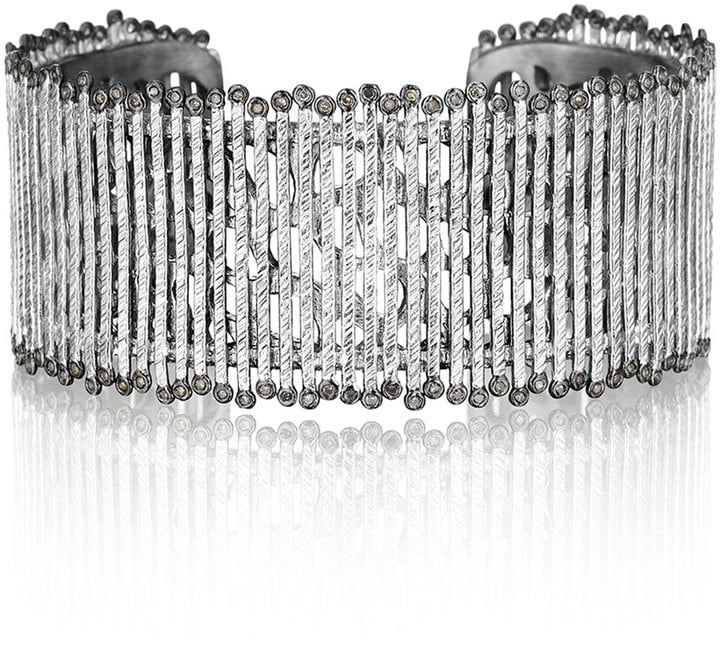 Coomi Spring Sterling Silver Cuff with Diamonds ($1,700)