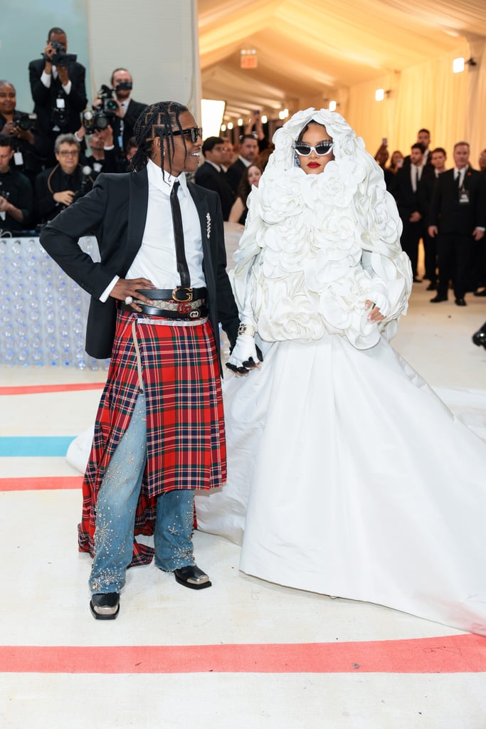 Rihanna and ASAP Rocky at the 2023 Met Gala