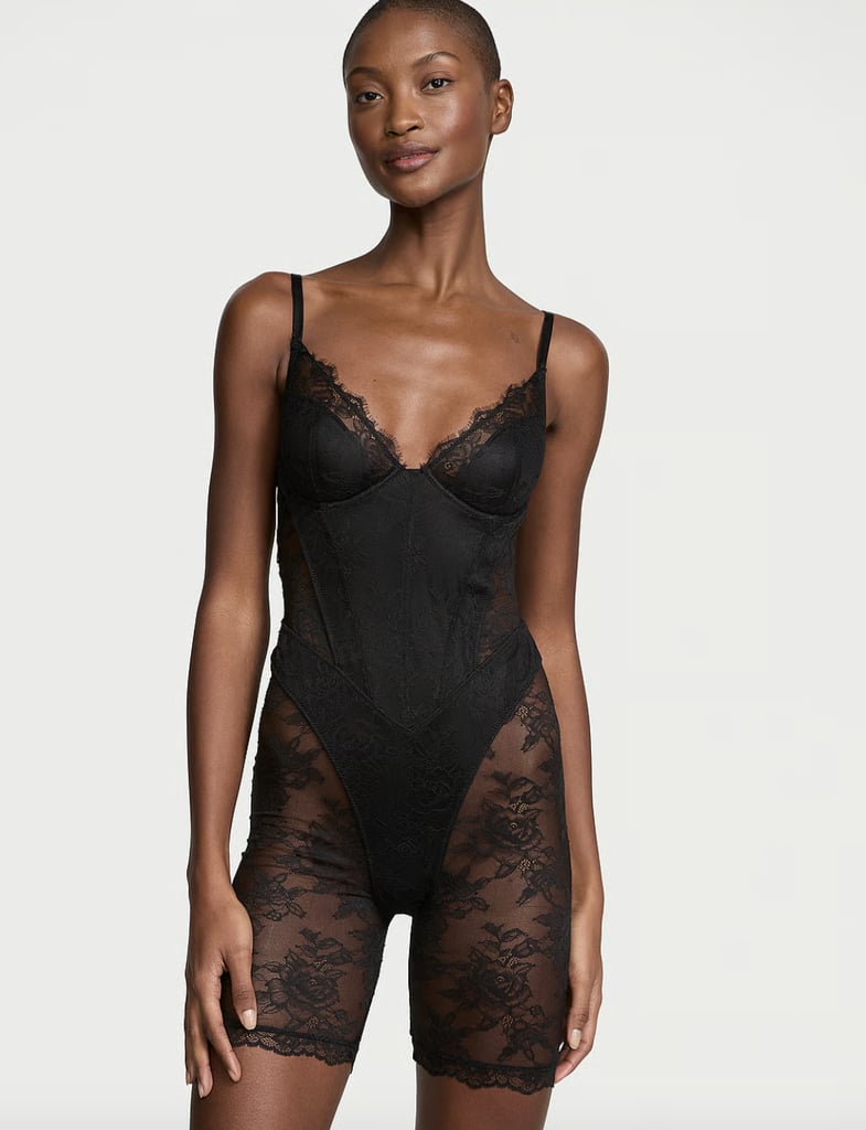 Victoria's Secret Very Sexy Rose Lace Short Bodysuit