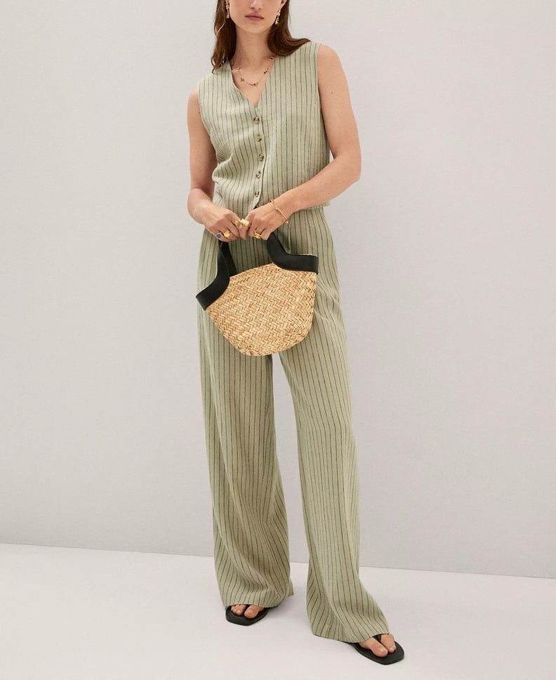 Linen Vest and Trouser Set