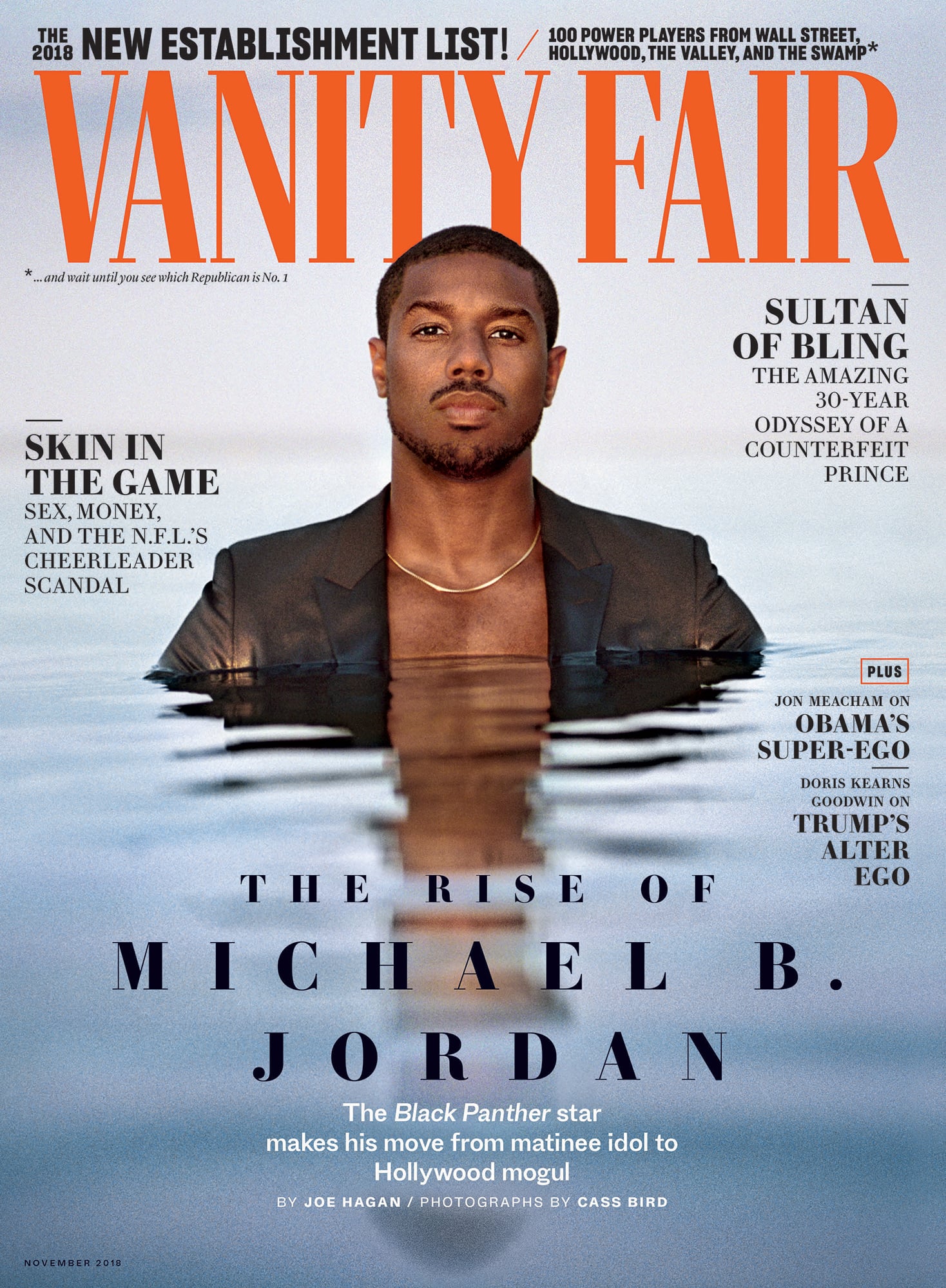 Michael B. Jordan on Vanity Fair Cover November 2018 POPSUGAR Celebrity