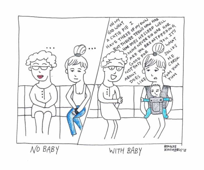 Funny Cartoons Show Struggles of New Moms