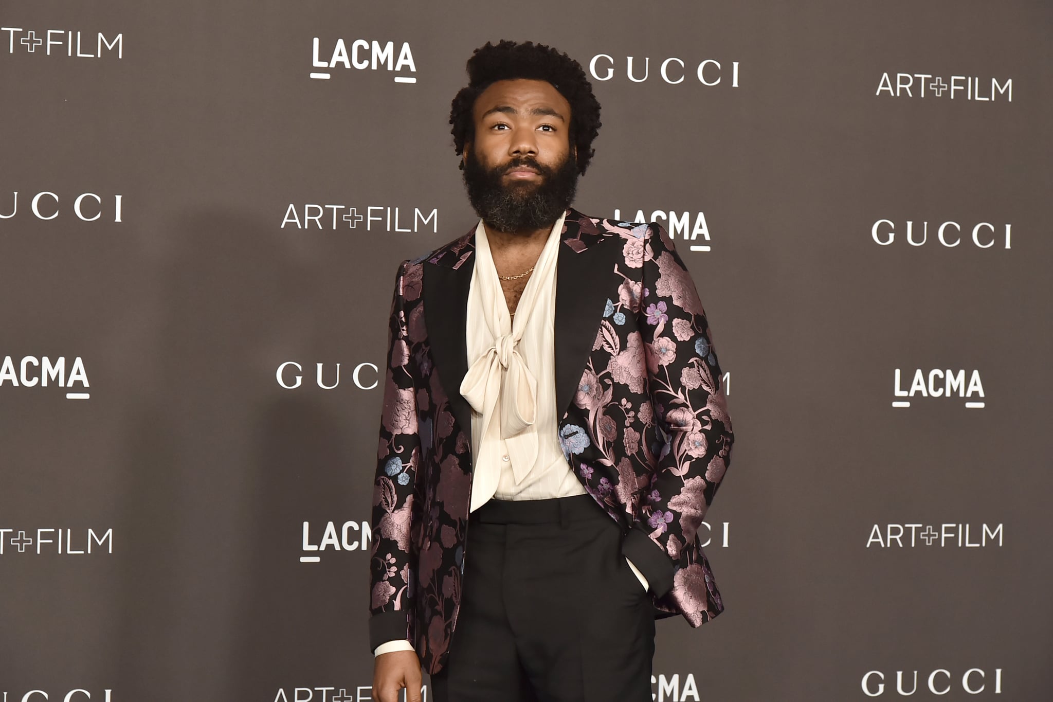 LOS ANGELES, CALIFORNIA - NOVEMBER 02: Donald Glover attends the 2019 LACMA Art + Film Gala  at LACMA on November 02, 2019 in Los Angeles, California. (Photo by David Crotty/Patrick McMullan via Getty Images)