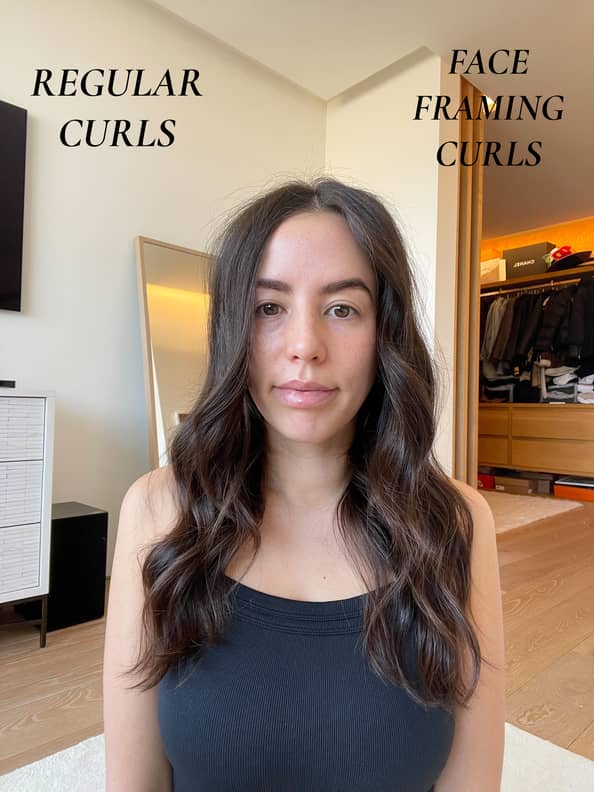 How to curl hair away from top face with flat iron