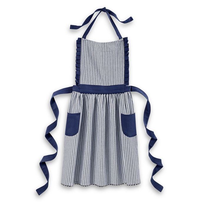 Striped Apron in Blue/White Bed Bath & Beyond's Home Collection Bee & Willow POPSUGAR Family