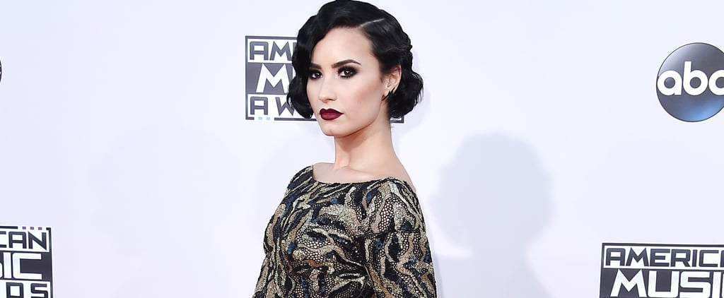 Demi Lovato on the 2015 American Music Awards Red Carpet