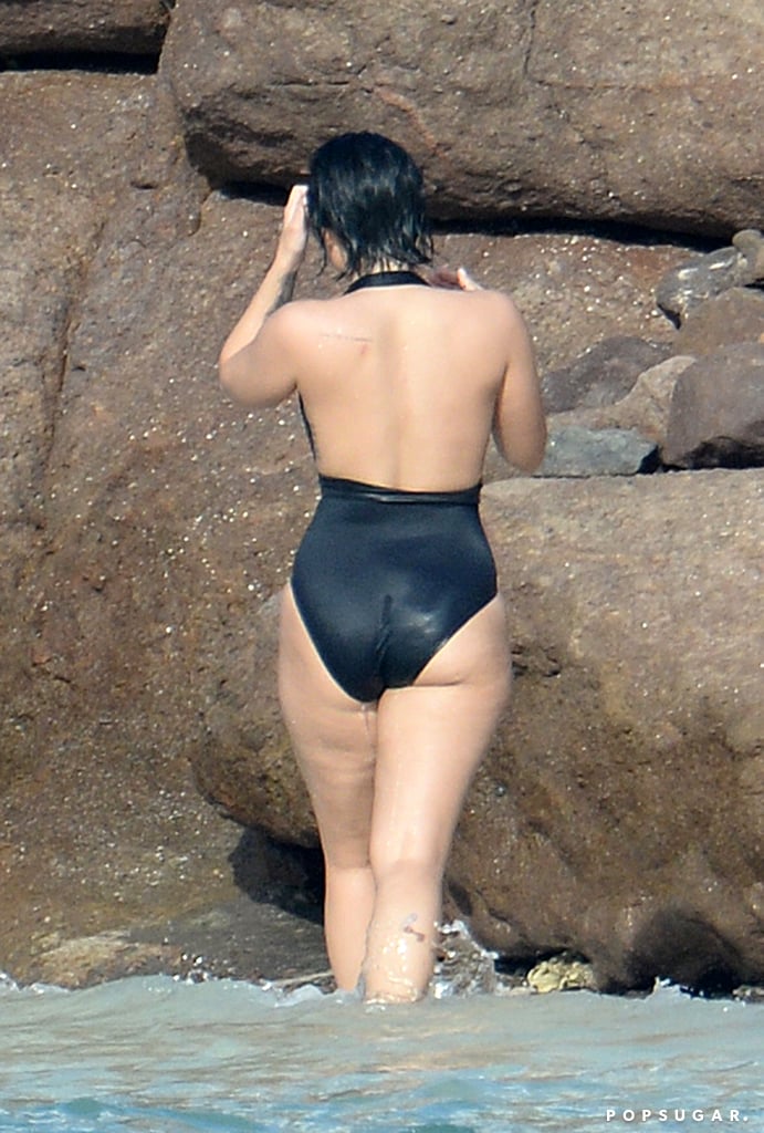 Demi Lovato and Wilmer Valderrama Kissing in St. Barts 2015