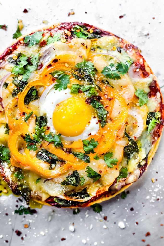 Socca Breakfast Pizza
