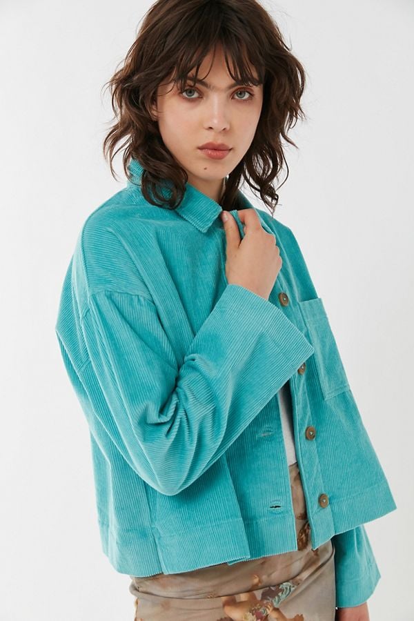 UO Clark Corduroy Button-Down Shirt Jacket