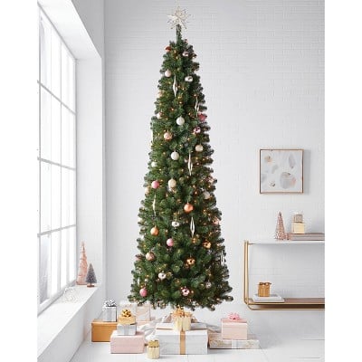 9-ft. Prelit Artificial Slim Alberta Spruce Christmas Tree