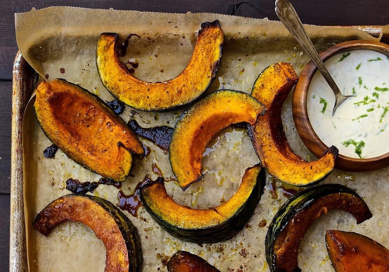 Roasted Kabocha Squash With Crème Fraiche