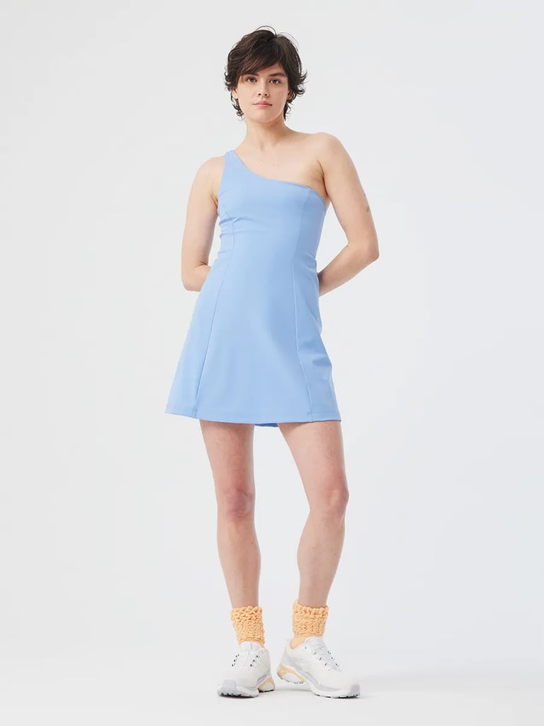 A One-Shoulder Dress: Outdoor Voices One Shoulder Dress with Liner