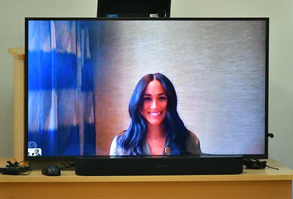 Meghan Markle Skypes Into Prince Harry's Meeting in Africa