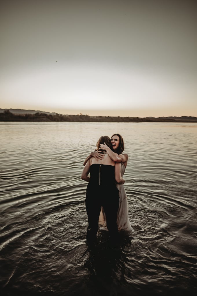 Sexy River Beach Engagement Photo Shoot