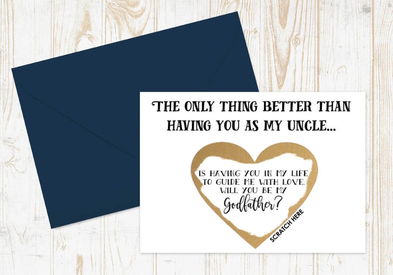 Godfather Proposal Scratch-Off Card