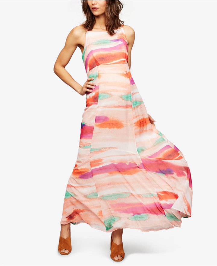 A Pea in the Pod Maternity Watercolor Print Maxi Dress Best Maternity