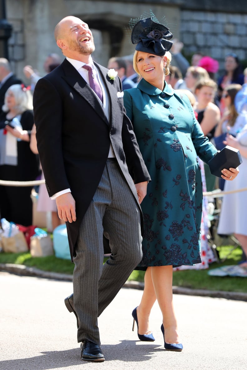WINDSOR, UNITED KINGDOM - MAY 19:  MIke Tindall and Zara Tindall arrive at St George's Chapel at Windsor Castle before the wedding of Prince Harry to Meghan Markle on May 19, 2018 in Windsor, England. (Photo by Gareth Fuller - WPA Pool/Getty Images)