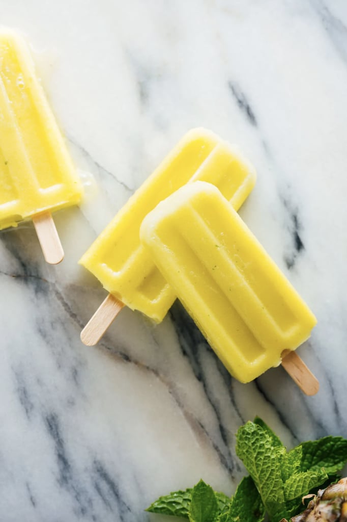Pineapple Mint Ice Lolly Easy Ice Lolly Recipes POPSUGAR Food UK