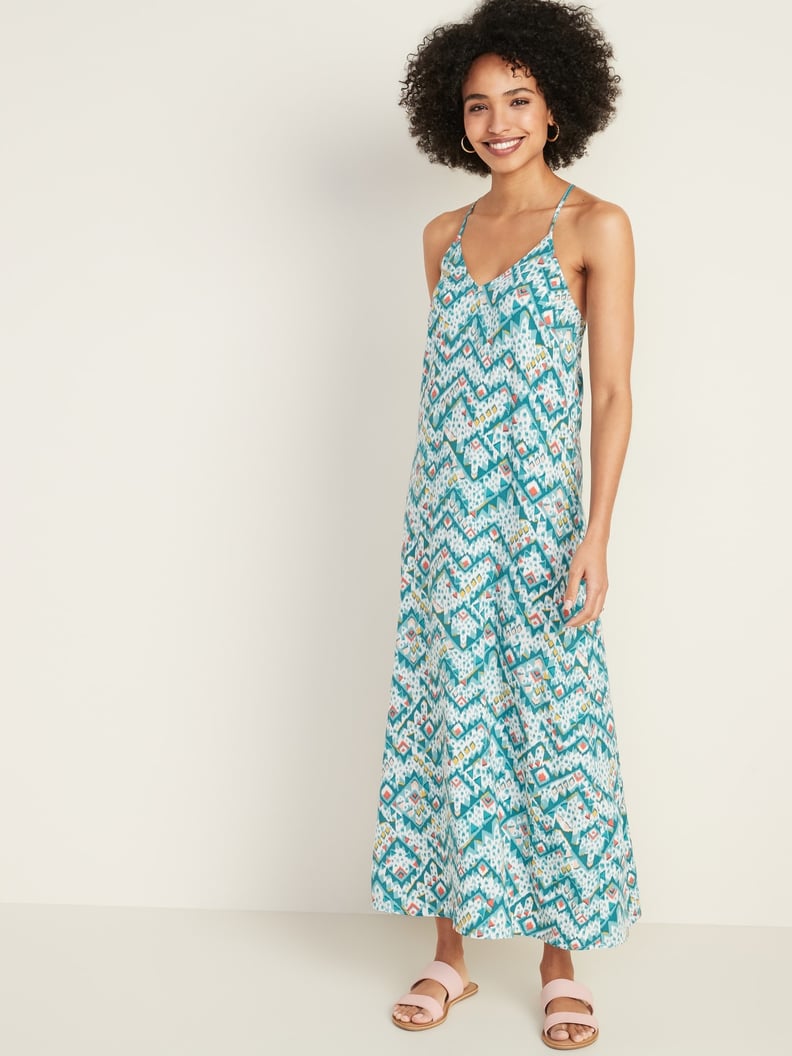 Old Navy Sleeveless V-Neck Maxi Shift Dress