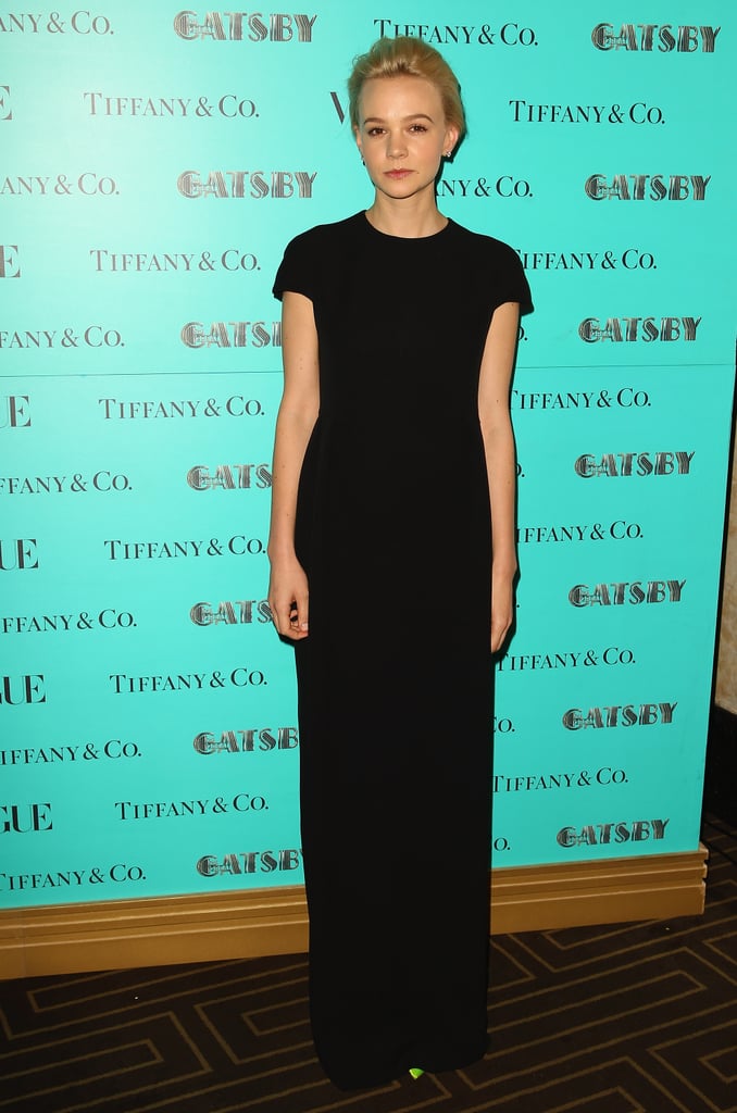 Carey Mulligan kept herself minimal in a black short-sleeved Dior gown and little much else at a Great Gatsby dinner in Sydney.
Carey Mulligan kept herself minimal in a black short-sleeved Dior gown and little much else at a Great Gatsby dinner in Sydney.