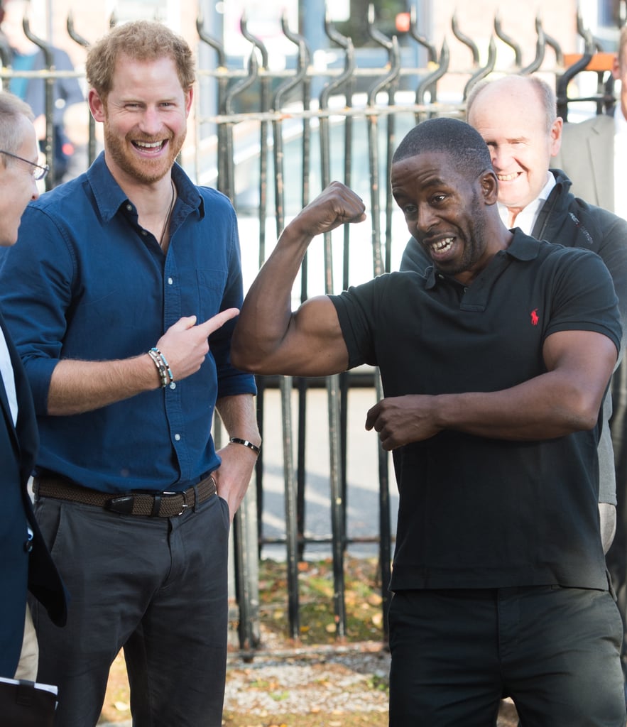 Prince Harry at Russell Youth Centre in Nottingham 2016