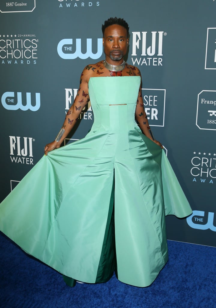 Billy Porter's Butterfly Tattoos at Critics' Choice Awards